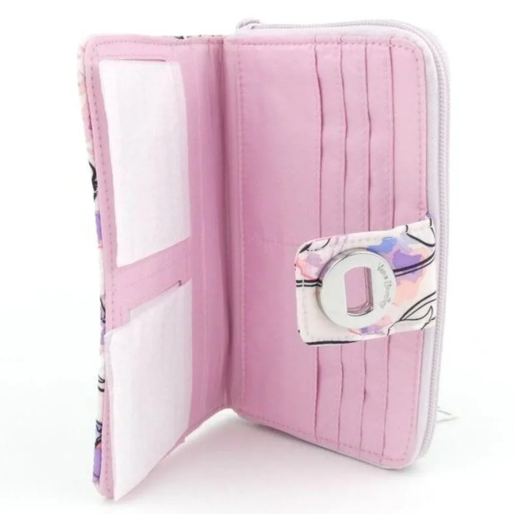 Vera‎ Bradley Anemone Watercolor Ultralight RFID Turnlock Wallet NWT